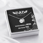 Angel Wing RIP Dad Necklace - Gone But Never Forgotten - Rest In Peace Dad Necklace - Fathers Death Quote