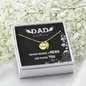 Angel Wing RIP Dad Necklace - Gone But Never Forgotten - Rest In Peace Dad Necklace - Fathers Death Quote