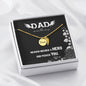 Angel Wing RIP Dad Necklace - Gone But Never Forgotten - Rest In Peace Dad Necklace - Fathers Death Quote