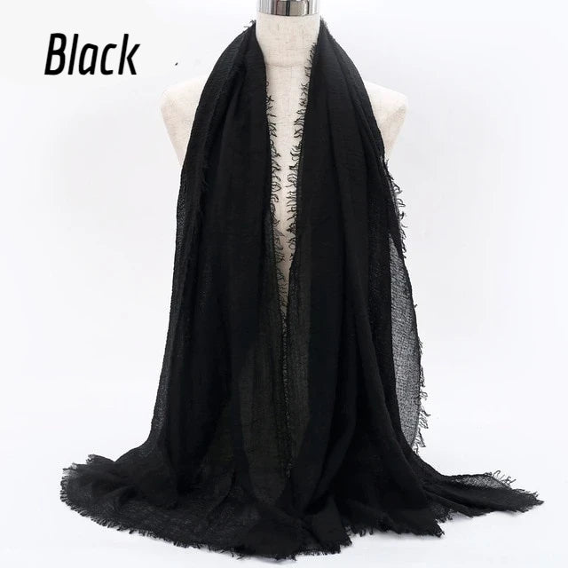 Shop Buy Best Beautiful Islamic Muslimah Style Crinkle Cotton Beige Hijab Fashion Shawl Scarf Online Store For Muslim Women